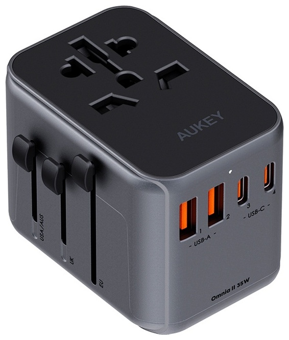 Зарядное устройство Aukey PA-TA07 USB Type-C, USB черный