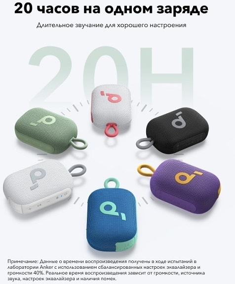 Портативная колонка Soundcore Select 4 Go, белая
