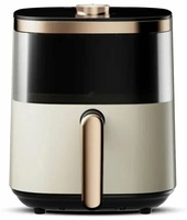 Фритюрница Deerma DEM-KZ30W, черно-золотистая