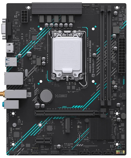 Материнская плата MAXSUN MS-H610M 666 WIFI6 ARGB