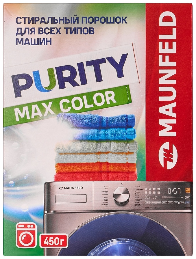 Стиральный порошок MAUNFELD Purity Max Color Automat MWP450CA 0.45 кг