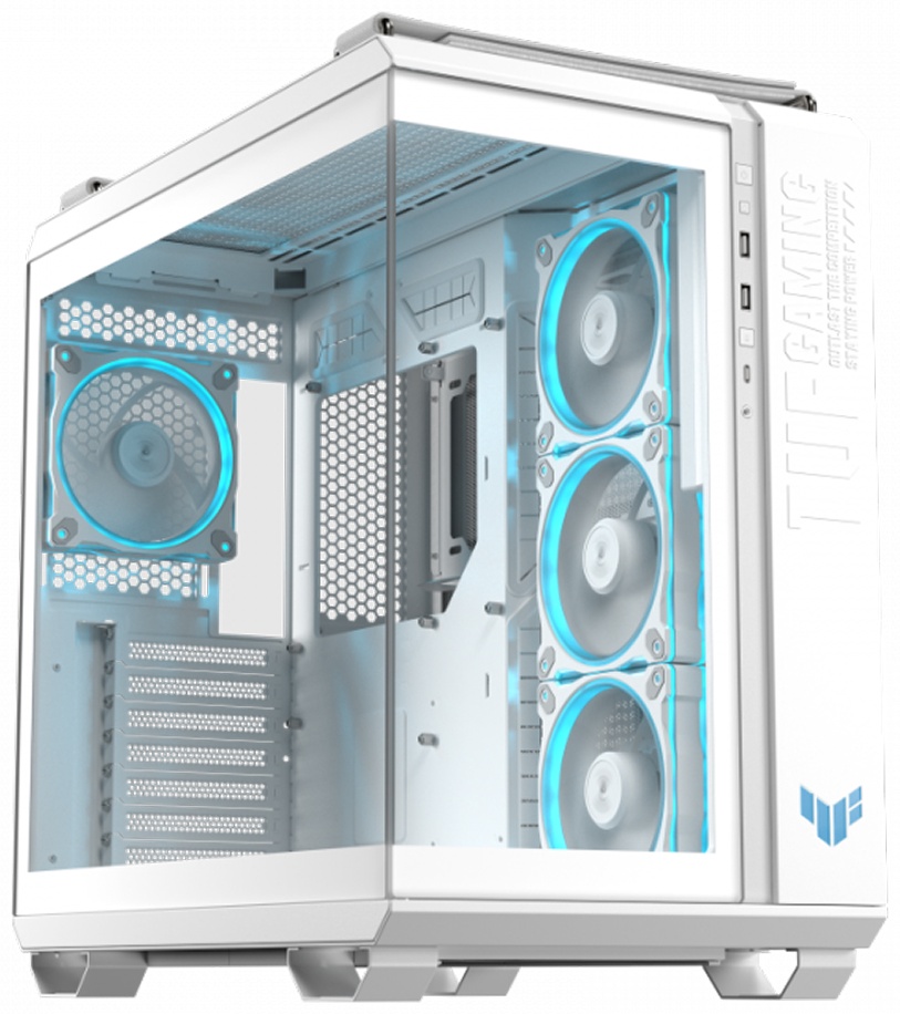 Корпус ASUS Asus TUF GAMING GT502 HORIZON TG ARGB WHITE Midi Tower белый