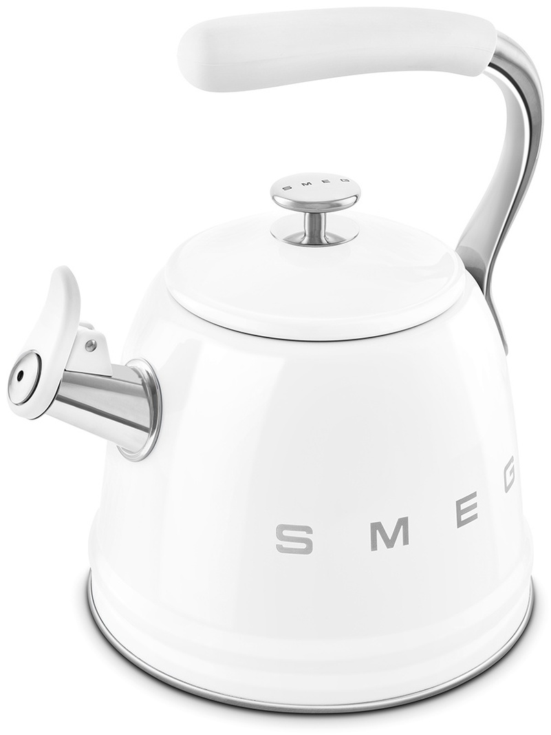 Чайник Smeg Стиль 50-х г.г. CKLW2001WH 2.3 л, нержавеющая сталь