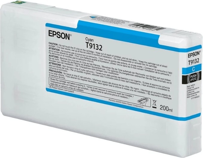 Картриджи Epson C13T913200 без чипа голубой (cyan)