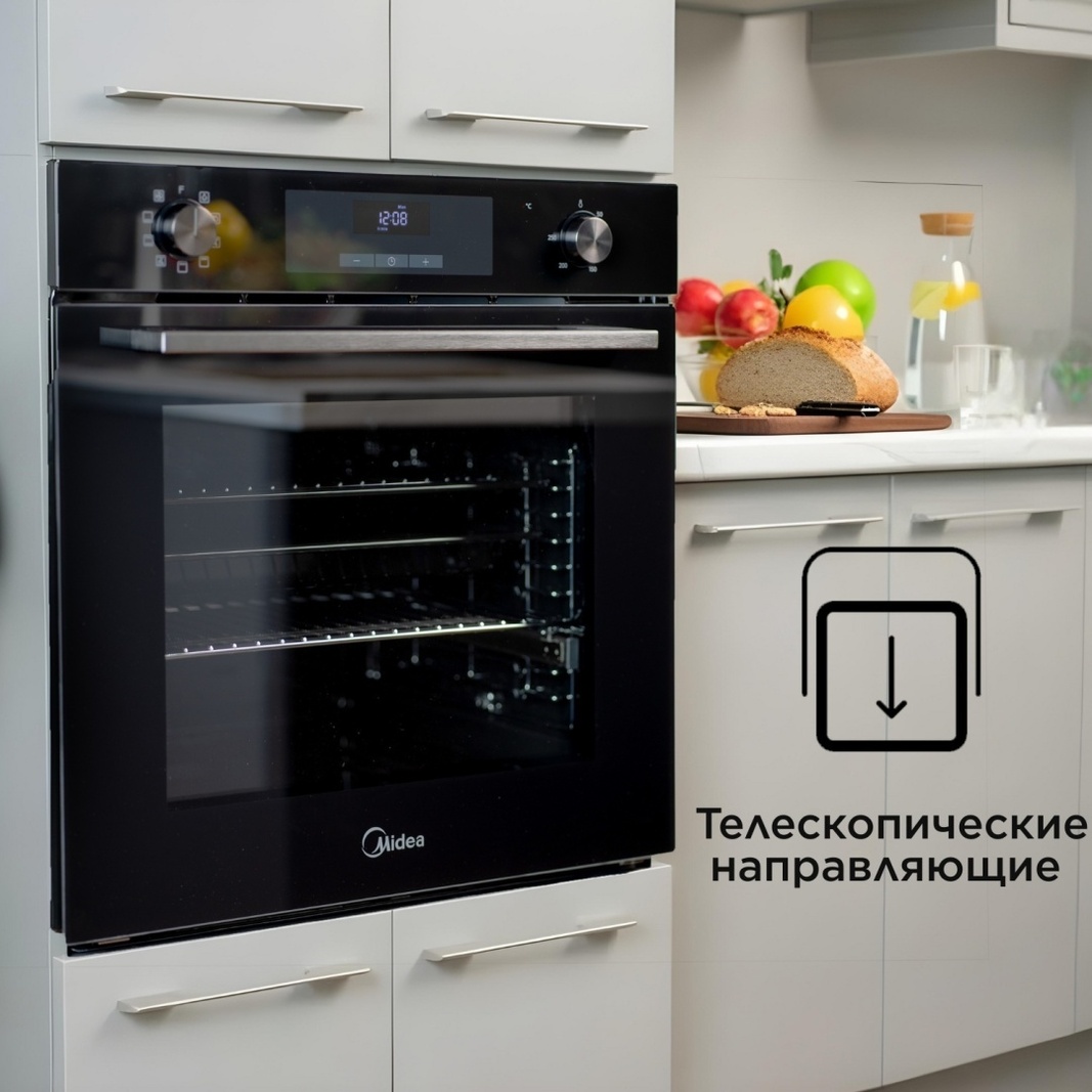 Духовой шкаф Midea MO72105 GB черный