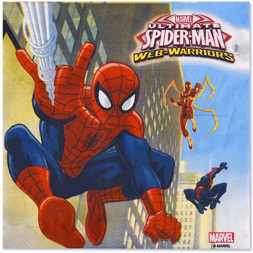 Бумажные салфетки Веселая затея Ultimate Spider-Man 1502-4679, 20 шт