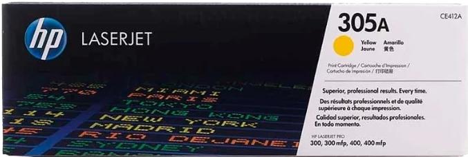 Картриджи HP CE412A желтый