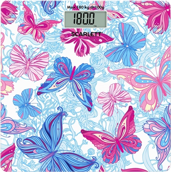 Напольные весы Scarlett SC-BS33E080 Butterflies