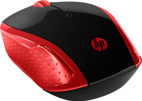 Мышь HP Europe 200 2HU82AA красная