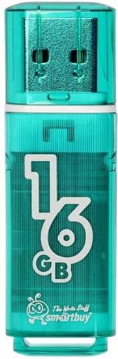 USB Flash карта SmartBuy Glossy 16 Gb, зеленая