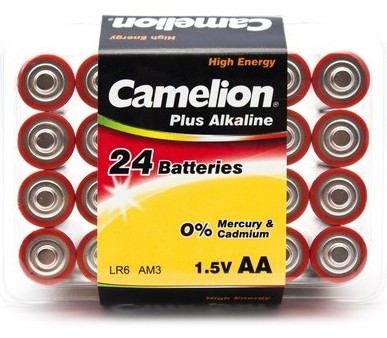 Батарейка Camelion LR6-PB24, Plus Alkaline, AA, 1.5V, 2800mAh