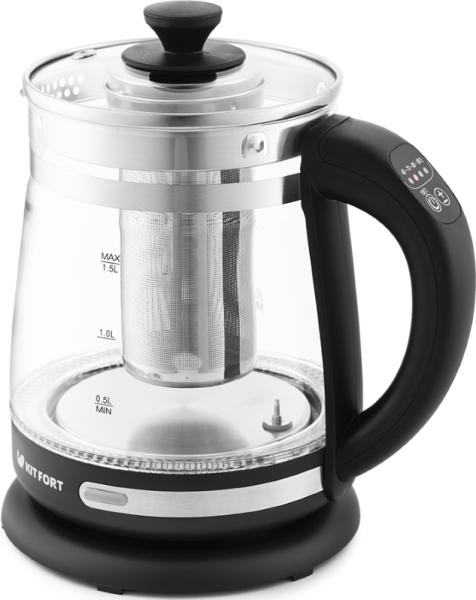 Электрочайник Kitfort KT-656 черный