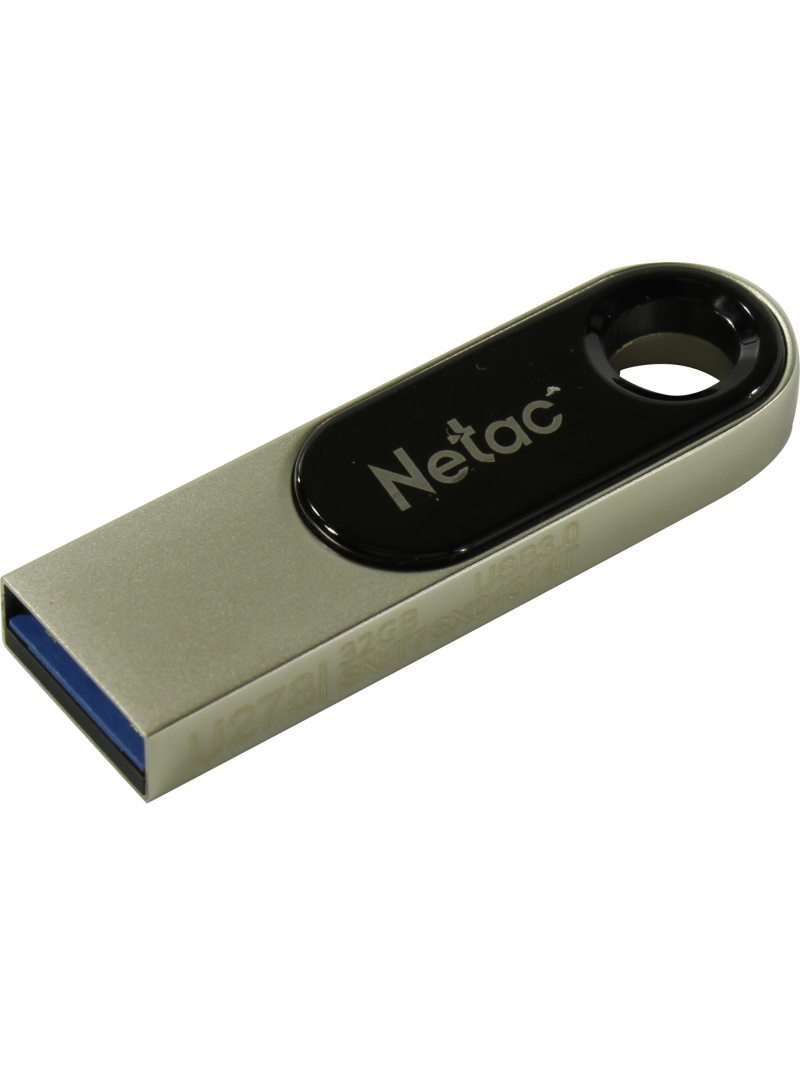 USB Flash карта Netac U278, 32GB, черная-серебристая