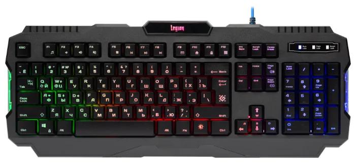 Игровая клавиатура Defender Legion GK-010DL RU Black USB