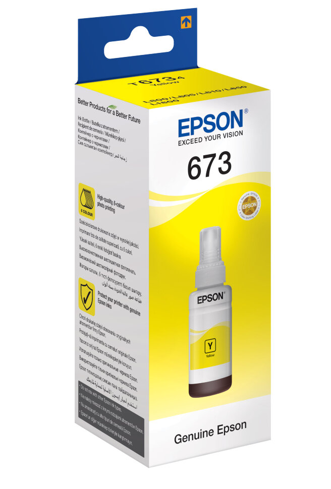 Чернила Epson C13T67344A, 70 мл, желтые