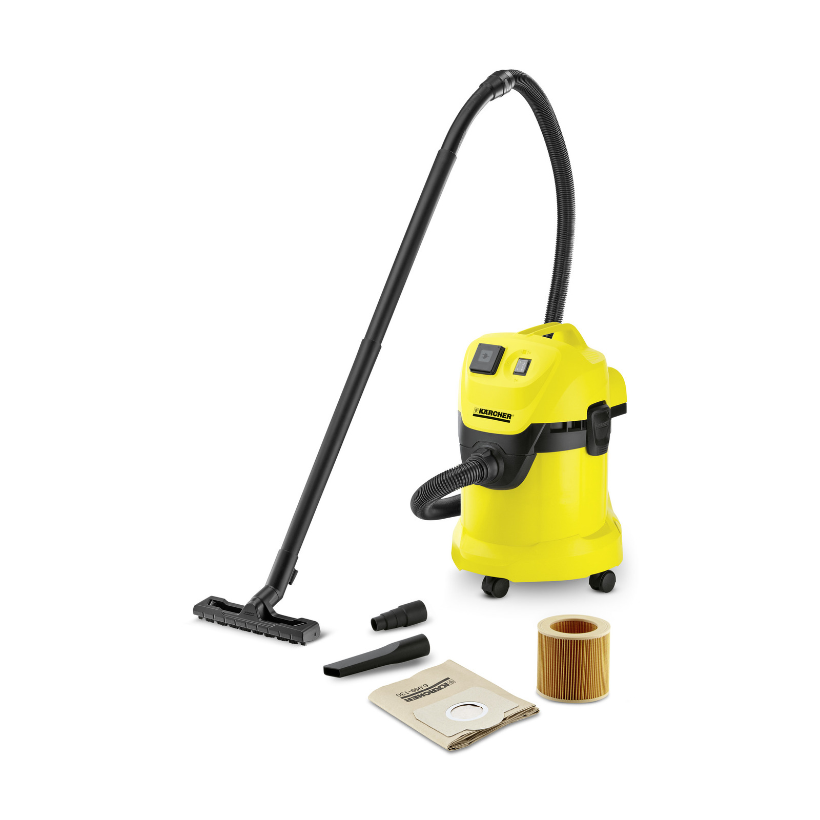 Пылесос Karcher WD 3 P, желтый