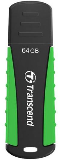 USB Flash карта Transcend JetFlash 810 TS64GJF810, 64Gb, черная-зеленая