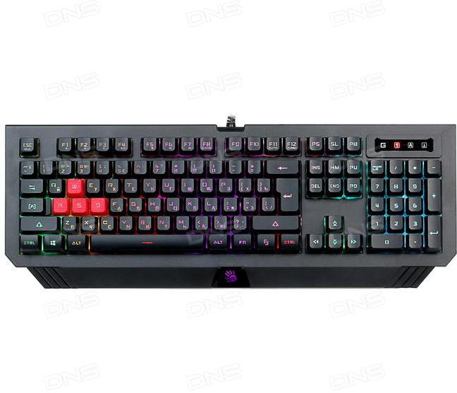 Клавиатура A4Tech Bloody B120N черный