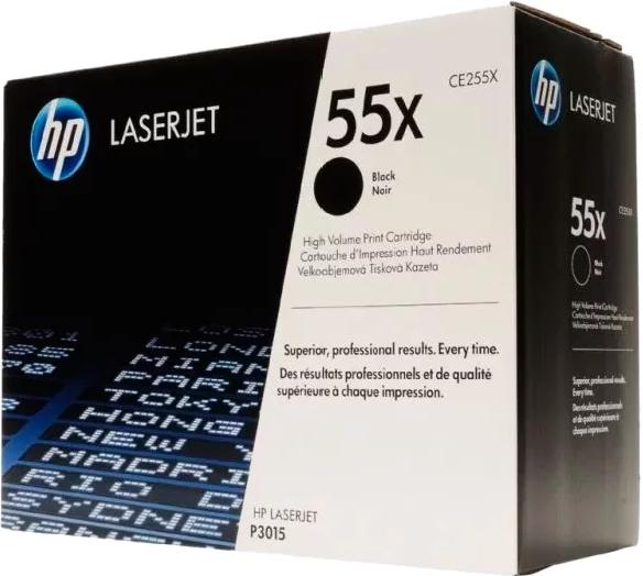 Картриджи HP CE255X черный