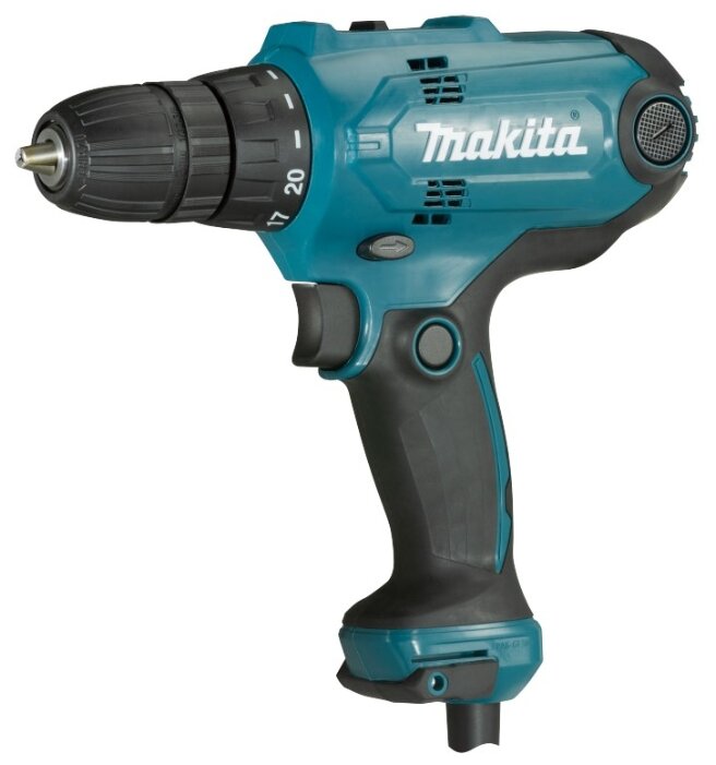 Сетевая дрель-шуруповерт Makita DF0300 коробка 320 Вт 56 Н·м