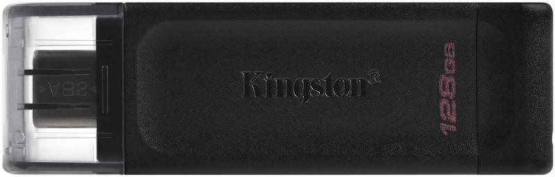 USB Flash карта Kingston DT70/128GB, 128Gb, черная