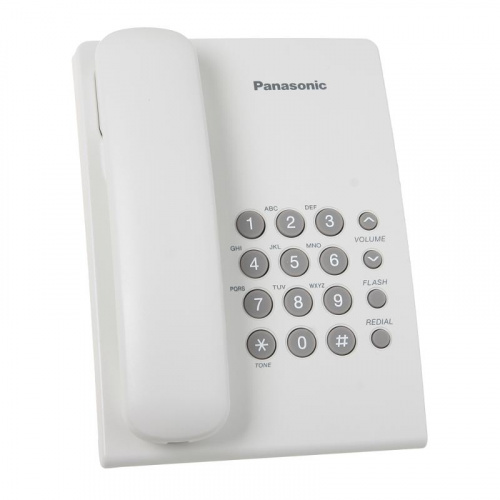 Телефон проводной Panasonic KX-TS2350RUW белый