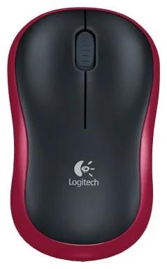 Беспроводная мышь Logitech Wireless Mouse M185 Black-Red USB