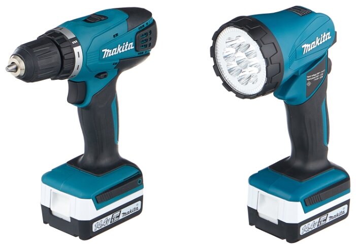 Аккумуляторная дрель-шуруповерт Makita DF347DWLE 30 Н·м