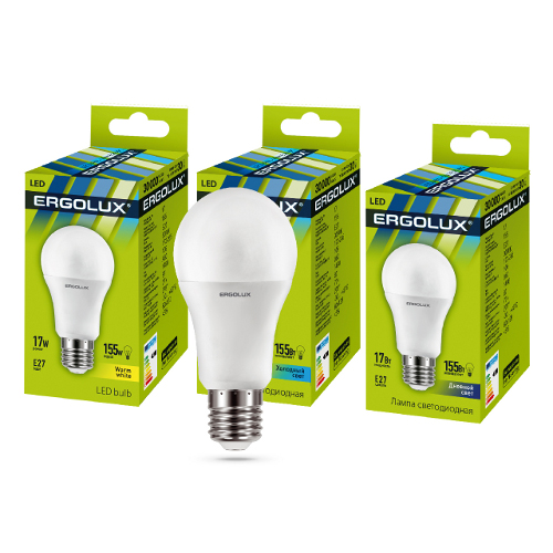 Светодиодная лампа Ergolux 13179 LED-A60-17W-E27-3K