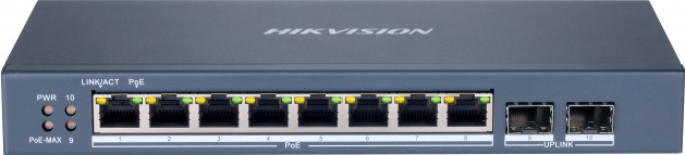 Коммутатор Hikvision DS-3E1510P-SI серый