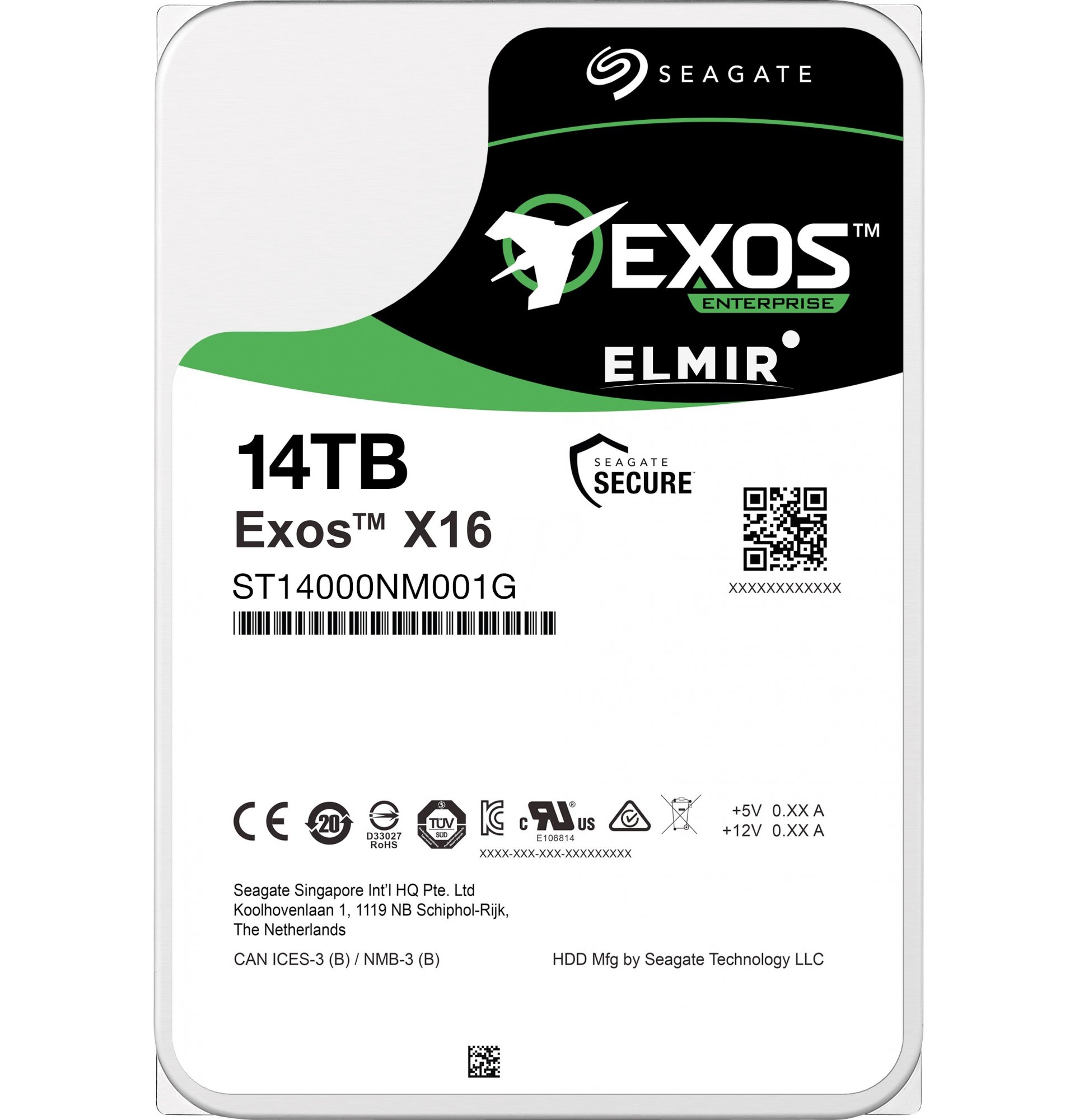 Жесткий диск Seagate Exos X16 ST14000NM001G 14Tb