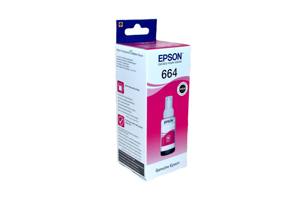 Чернила Epson C13T66434A, 70 мл, пурпурные