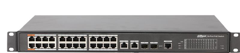 Коммутатор Dahua DH-PFS4226-24ET-240 черный