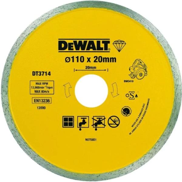 DeWALT DT3714 110x20 мм кеспелі дискісі