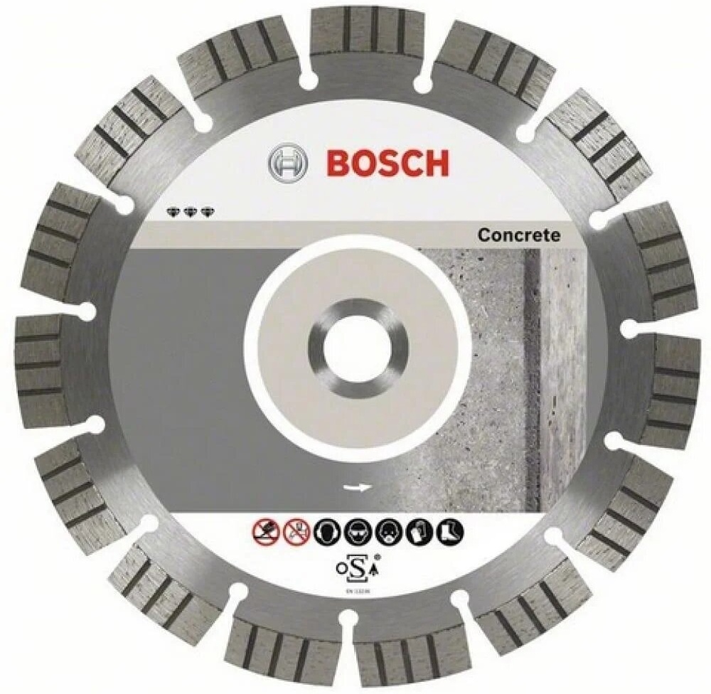 Диск алмазный отрезной Bosch Best for Concrete, 2608602654, 180x22.2