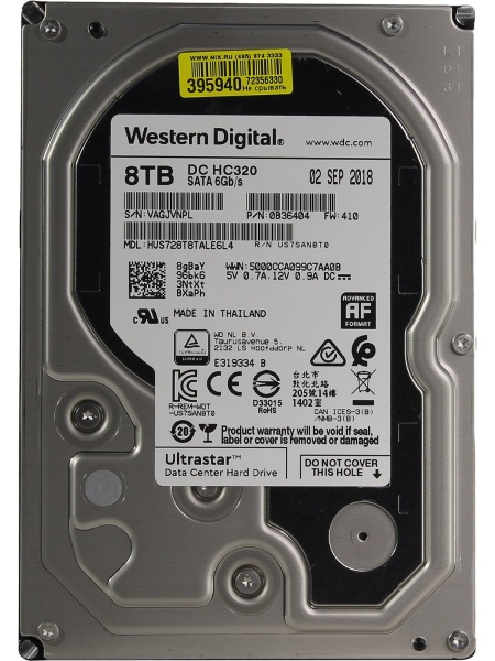 Жесткий диск Western Digital Ultrastar HGST 8 TB HUS728T8TALE6L4