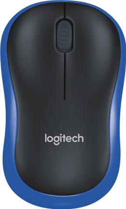 Мышь Logitech Wireless Mouse M185 910-002239 синий-черный