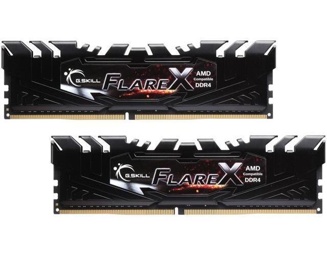 Оперативная память G.Skill FlareX F4-3200C16D-32GFX, DDR-4 DIMM 32Gb 3200MHz