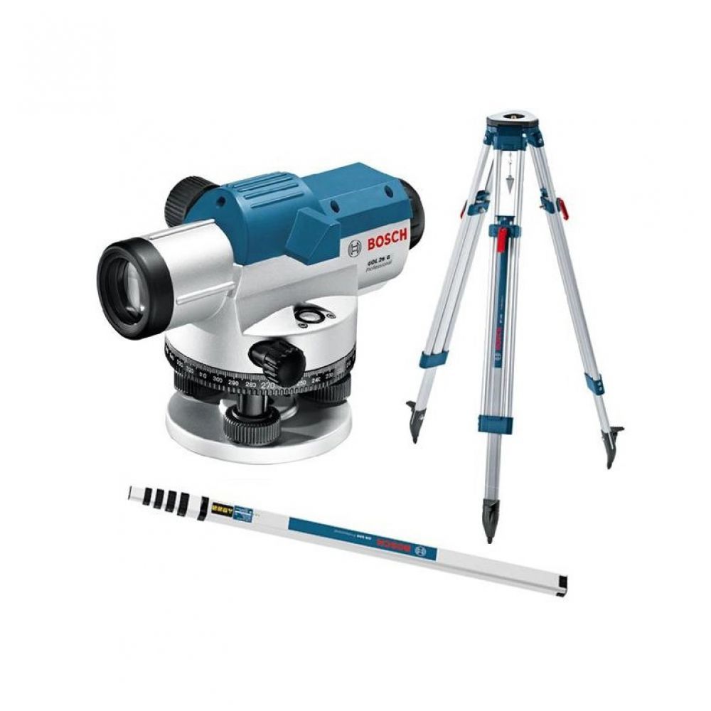 Оптический нивелир Bosch GOL 26D+BT160+GR500