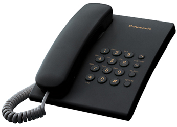 Проводной телефон Panasonic KX-TS2350RUB черный