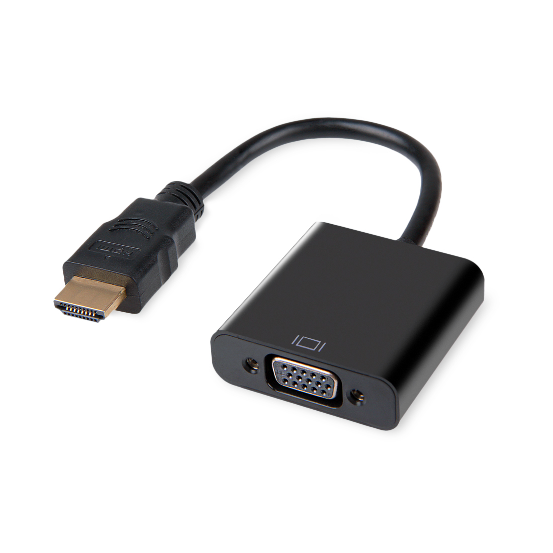 Переходник iPower HDVGAB, HDMI-VGA, черный
