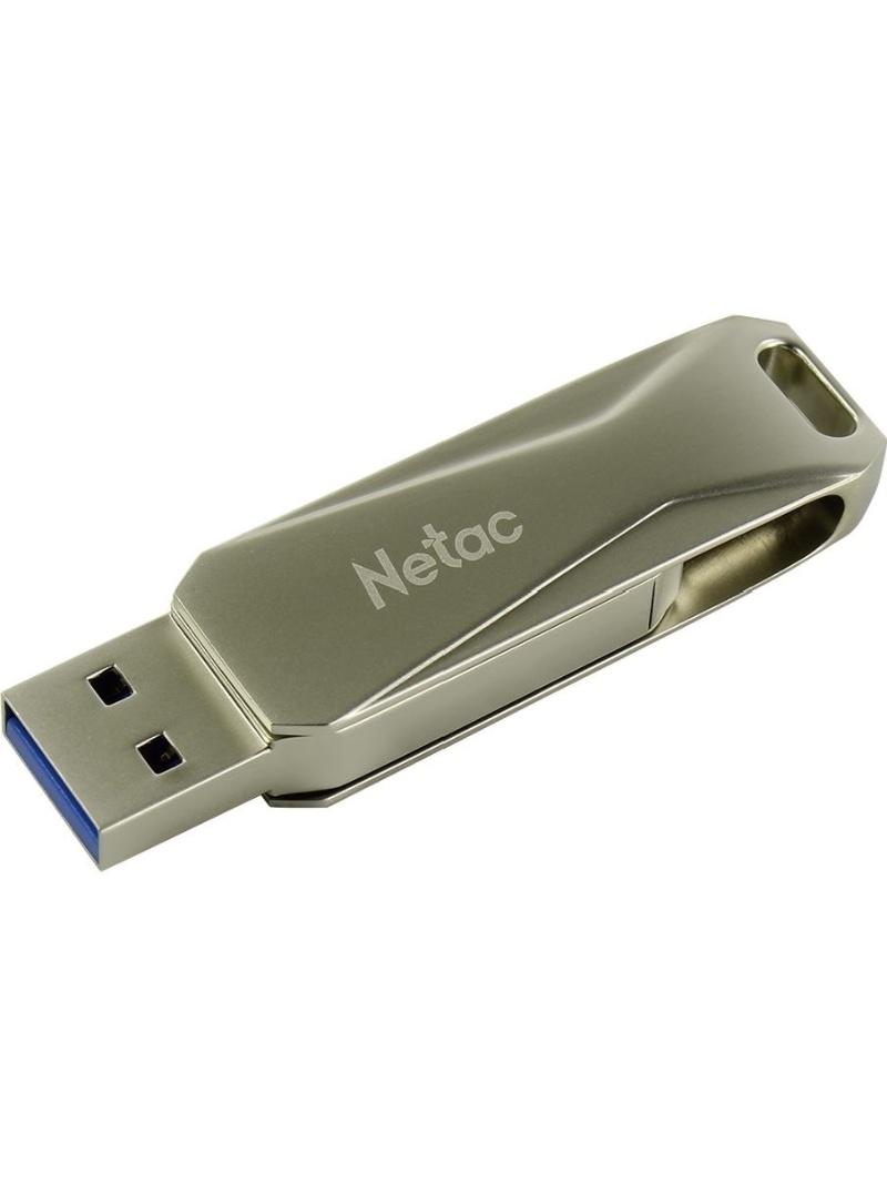 USB Flash карта Netac U782C, 64GB, серебристая