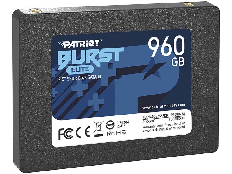 Жесткий диск Patriot Burst Elite PBE960GS25SSDR 960Gb