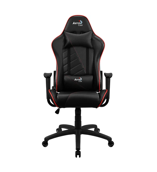 Игровое компьютерное кресло Aerocool AC110 AIR BR черный-красный