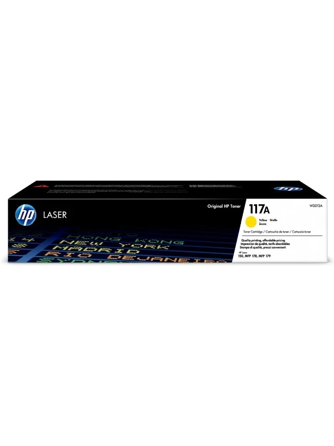 Картридж HP 117A W2072A желтый