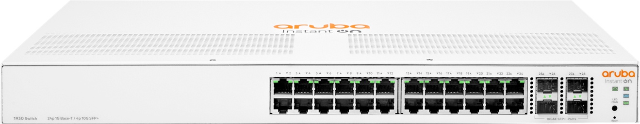 Коммутатор HPE Aruba IOn 1930 24G 4SFP+ Switch белый
