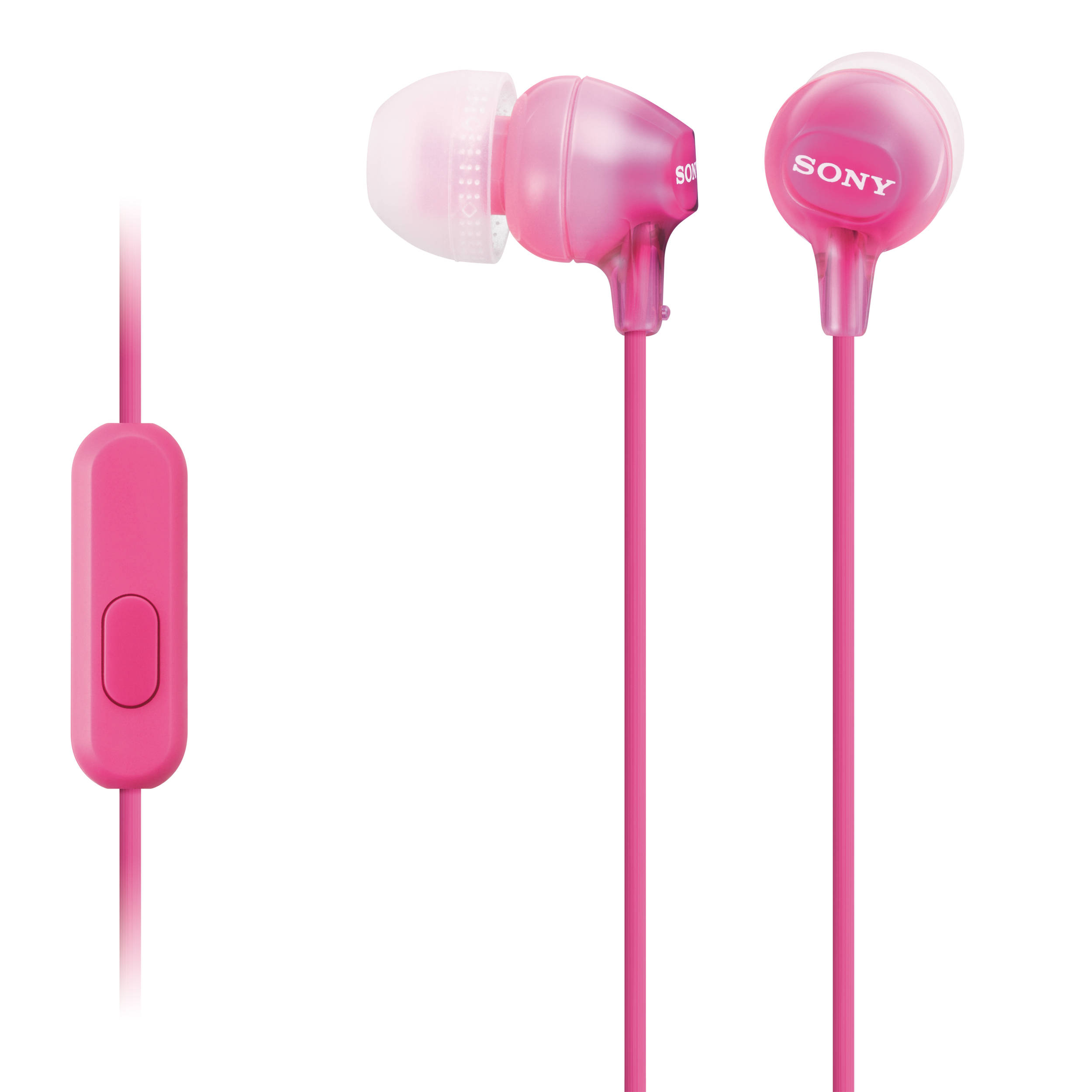 Наушники вставные с микрофоном Sony MDR-EX15AP, Pink