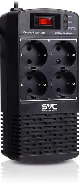 Стабилизатор SVC AVR-1000-L черный