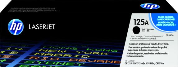 Картриджи HP CB540A черный