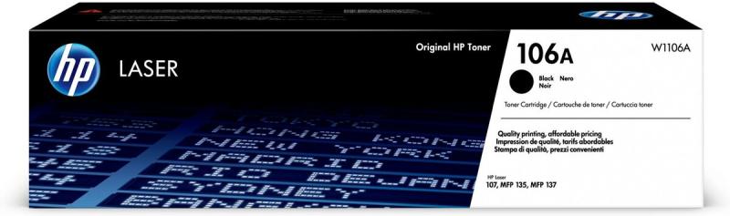 Картридж HP 106A, W1106A черный